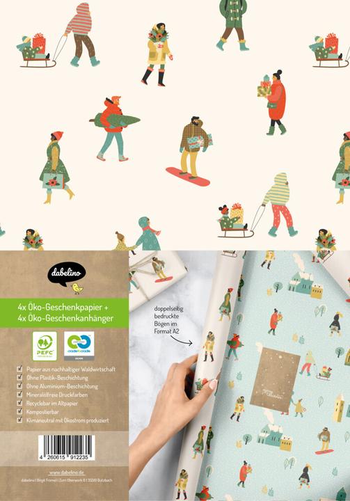 Produktbild Dabelino Geschenkpapier Set Weihnachten: Wintert (Geschenkpapier, 1 x)