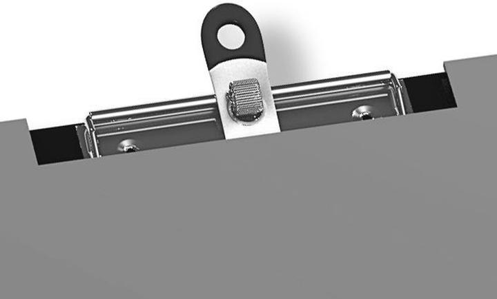 Actual product image Elba for Business writing case, made of PP, grey clip with hanging loop and pen holder, elastic strap (A4, 1 x)
