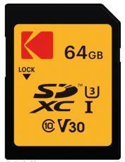 Productafbeelding Kodak SDXC 64 GB Klasse10 U3 (64 GB, SDXC, U3, UHS-I)