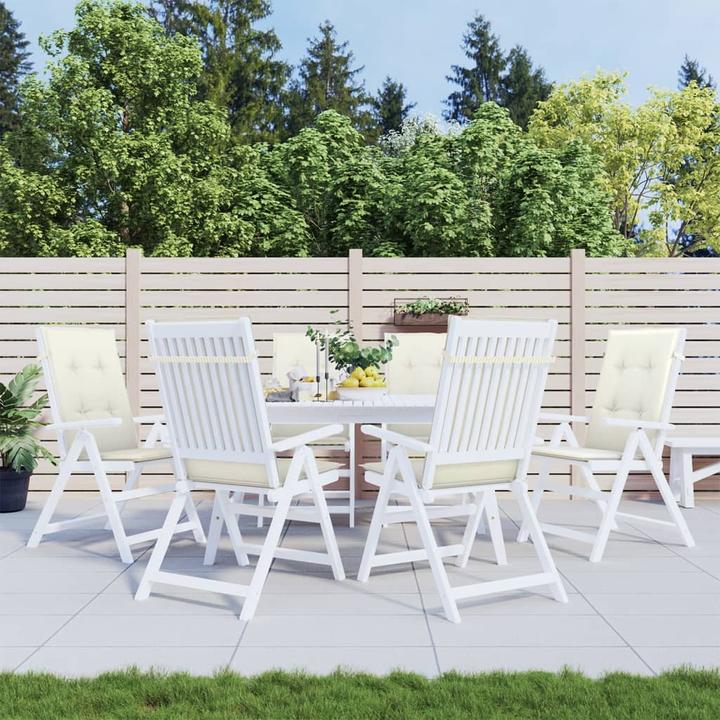 Produktbild VidaXL Hochlehner-Auflagen 6 Stk. Stoff (120 x 50 x 4 cm)