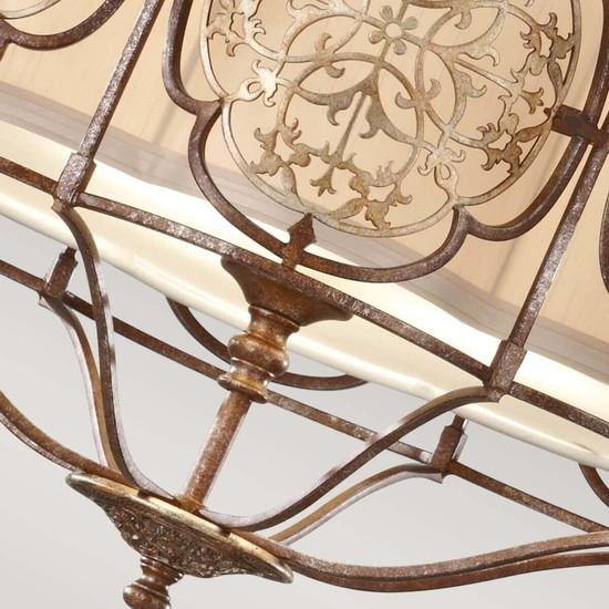 Actual product image Elstead Lighting Marcella pendant light E27 triple British bronze, oxidised bronze (E27)