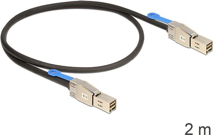 Image du produit Delock Câble SAS : SFF8644-SFF8644, 2m