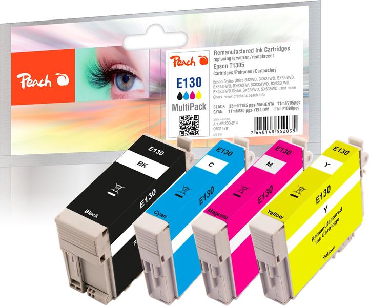 Produktbild Peach T1305 Mutlipack (M, C, Y, BK)