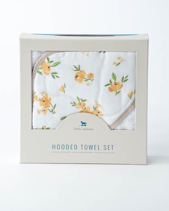 Image du produit little unicorn Ensemble de serviettes à capuche