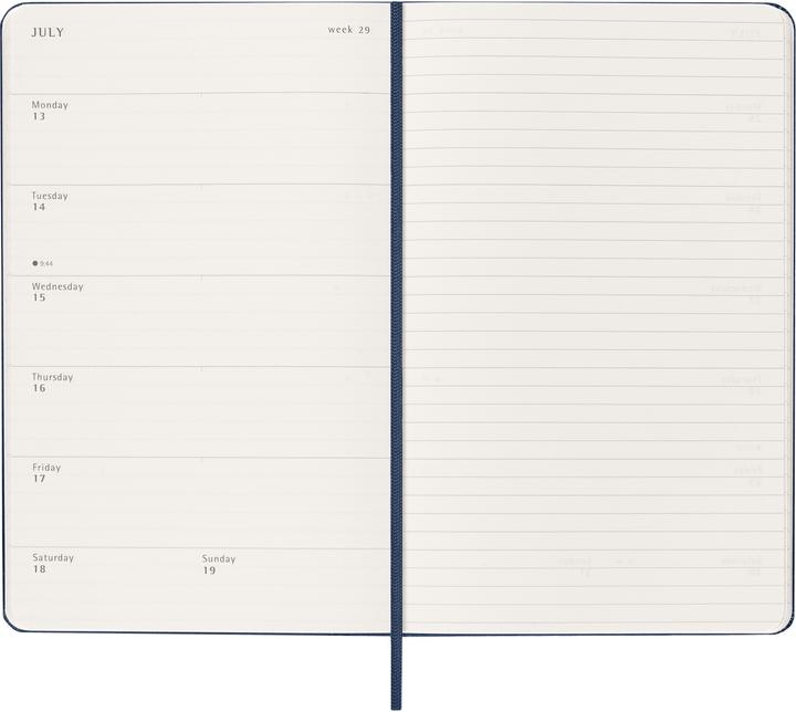Actual product image Moleskine Geschäftsagenda Weekly (13 x 21 cm, English)