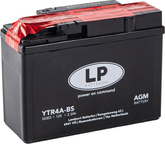 Image du produit Landport Batterie moto AGM YTR4A-BS 12V 2.3Ah (12 V, 2.30 Ah)