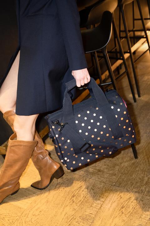 Actual product image reisenthel allrounder M metallic dots blue