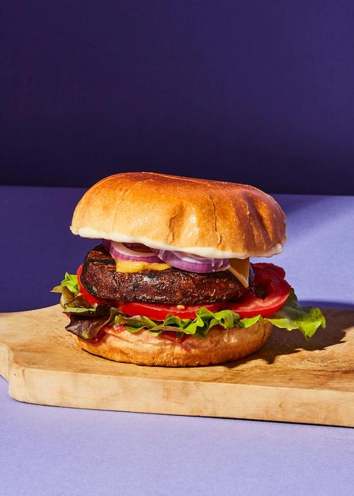 Immagine prodotto KoRo Prodotto biologico vegano in stile hamburger con seitan, shiitake e paprika (160 g)