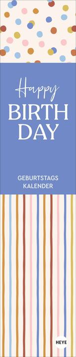 Produktbild Design Geburtstagskalender Langplaner mini (Harter Einband, Deutsch)