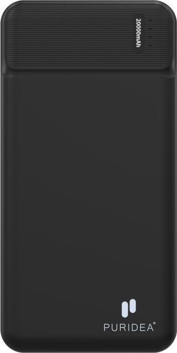 Produktbild Puridea Power bank powerbank 20000 mAh PD QC3.0 3A 20W Q7 black (20000 mAh, 20 Wh)