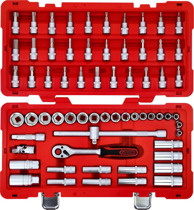 Image du produit KS Tools Jeu de douilles 3/8", 66 pièces, Flank Traction (19 mm, 6 mm, 12 mm, 24 mm, 14 mm, 22 mm, 16 mm, 23 mm, 10 mm, 21 mm, 18 mm, 7 mm, 17 mm, 11 mm, 15 mm, 8 mm, 9 mm, 13 mm, 20 mm)