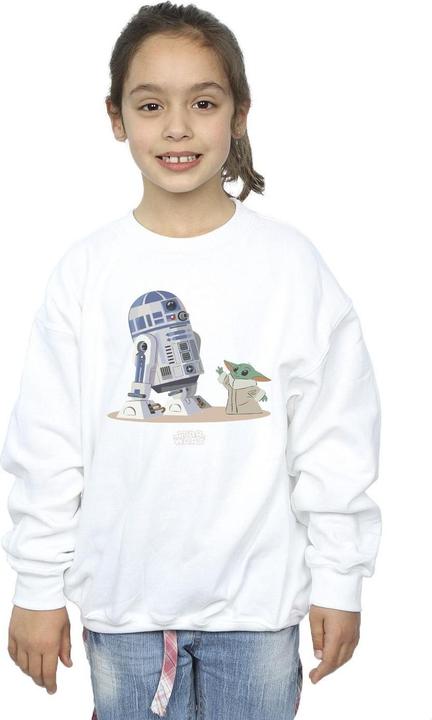 Produktbild Star Wars The Mandalorian R2D2 And Grogu Sweatshirt Mädchen (140, 146)
