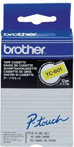 Actual product image Brother Tc-601 (1.20 cm, Yellow)
