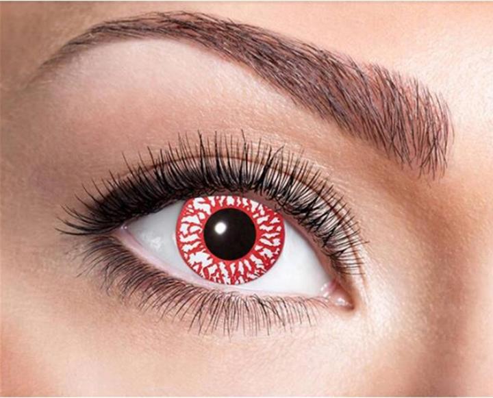 Zoelibat Kontaktlinsen blutig 1 (Rot, Weiss)