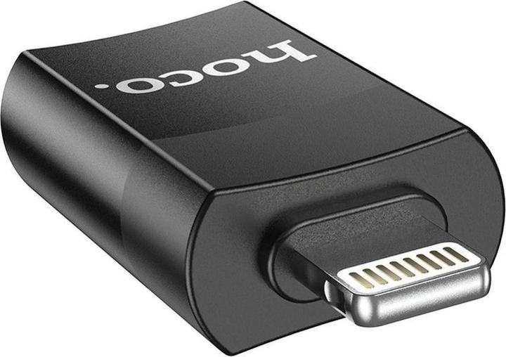 Produktbild Hoco - OTG Adapter (UA17) - Lightning to USB-A, Plug & Play - Black (USB-A, Lightning)