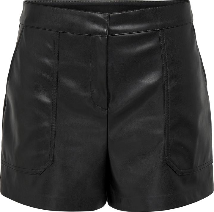 Only Baggy Fit Mittlere Taille Shorts Kunstledershorts (L)
