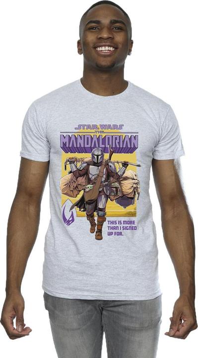 Actual product image Star Wars Mens The Mandalorian More Than I Signed Up For T-Shirt (4XL)