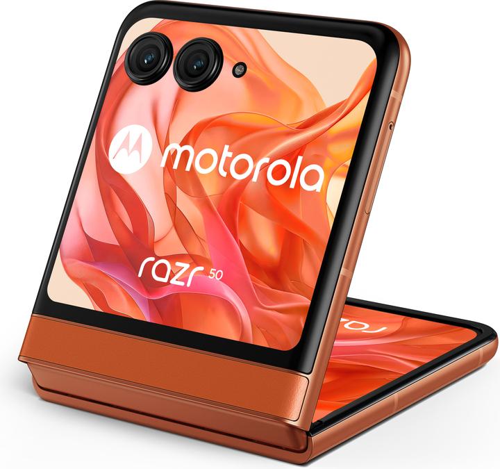 Produktbild Motorola Razr 50 (256 GB, Spritzige Orange, 3.60", SIM + eSIM, 50 Mpx, 5G)