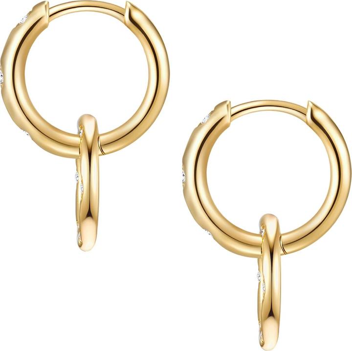 Immagine prodotto Glanzstücke München Donna Argento Sterling Cubic Zirconia Oro Giallo - 30300 (Argento)