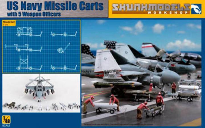 Actual product image Skunkmodels Workshop Usn Missile Cart + Figures