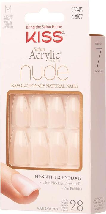 Actual product image KISS Nails - Salon Acrylic Nude Leilani (Artificial nails, Nude)