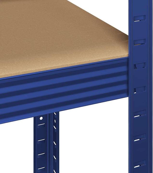 Produktbild VidaXL Regal-Set 5 Böden 2-tlg. Blau Stahl & Holzwerkstoff Garagenregal