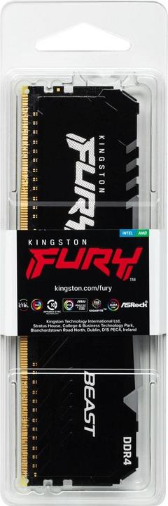 Actual product image Kingston FURY Beast RGB (1 x 32GB, 3200 MHz, DDR4-RAM, DIMM)