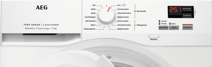 Actual product image AEG T7DB41580 - Tumble dryer - 7000 SENSIDRY® - 8 KG ( EEK: A++ / Scale A+++ to D ), 916098684 (8 kg, Left)