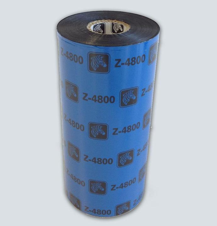 Actual product image Zebra Resin ribbon, 4800 (11 cm, Black)
