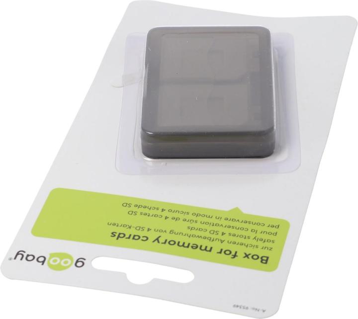 Image du produit AccuCell Boîte de rangement pour jusqu'à 4x cartes mémoire SD (Couvercle de carte mémoire)