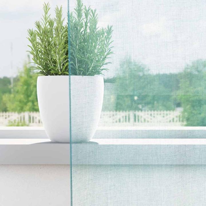 Actual product image VidaXL Voile curtains with rod pockets 2 pcs. Turquoise (140 x 140 cm)