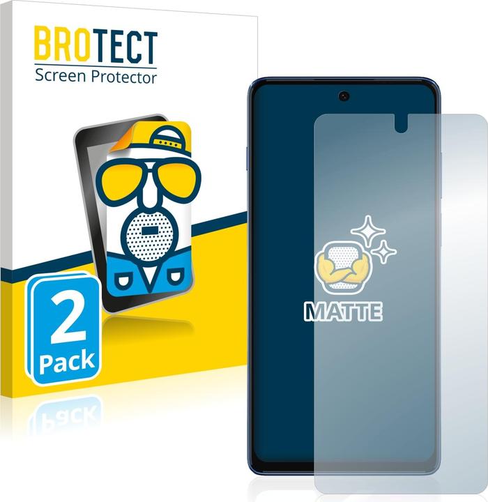 Actual product image BROTECT Anti-glare film Screen protector Matt screen protector film (2 Piece, Motorola Moto G200 5G)