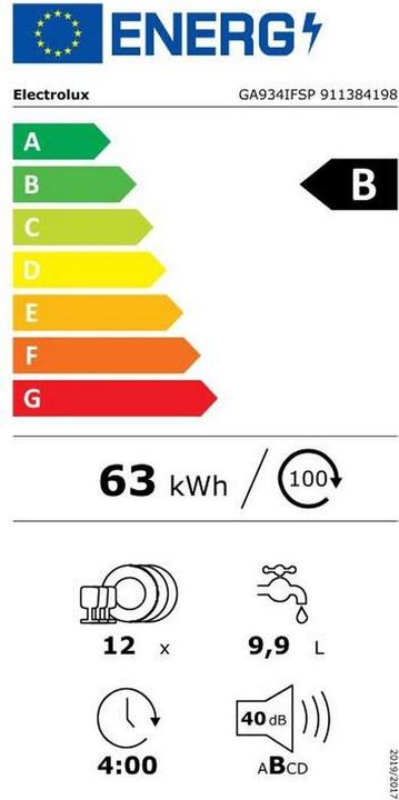 Energie-Label Electrolux GA934IFSP