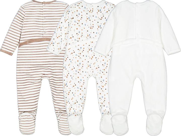 Produktbild La Redoute Collections 3er-Pack Strampler (60)