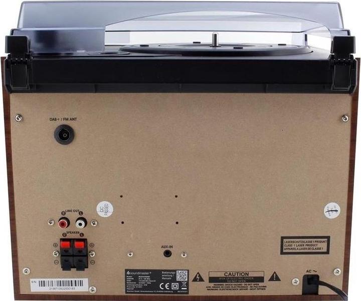 Immagine prodotto Soundmaster MCD5550D (Nastro adesivo, Giradischi, Bluetooth, Lettore CD, 2x 2,5 W)
