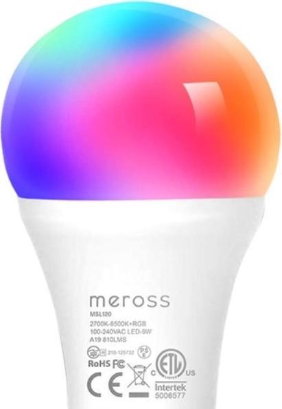Immagine prodotto Meross Lampadina LED intelligente Wi-Fi MSL120 (B22, 9 W, 810 lm, 2 x, F)