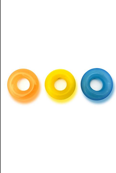 Actual product image Pipedream The D-Ring Glow - X3 - Glow in the dark (4.45 cm)
