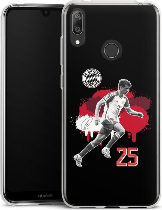 Actual product image DeinDesign Silikon Hülle für Huawei Y7 (2019) Handyhülle Case Smartphone Schutzhülle FC Bayern München (Huawei Y7 (2019))