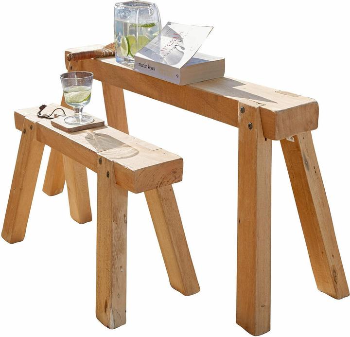 Produktbild Loberon Bank 2er Set Gravinard braun