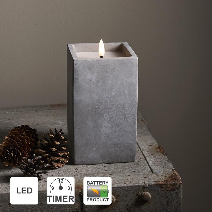 Produktbild Star Trading LED Kerzen mit Timerfunktion | LED Kerze mit Timer | LED Kerzen flackernde Flamme | Wei (3 x)