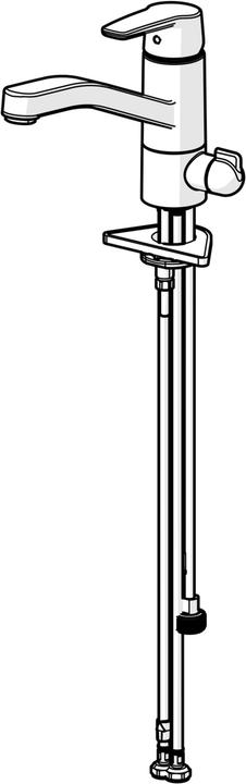 Produktbild Hansa world of office SPT-EH-Einlochbatterie HANSAPOLO DN 15 m Absperrv vc (52662293)