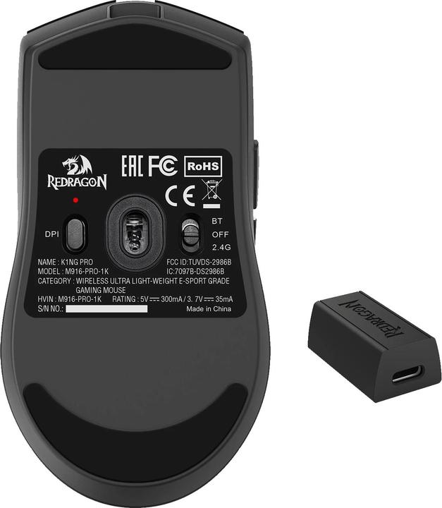 Actual product image Redragon M916-PRO-4K K1NG (Wireless, Cable)