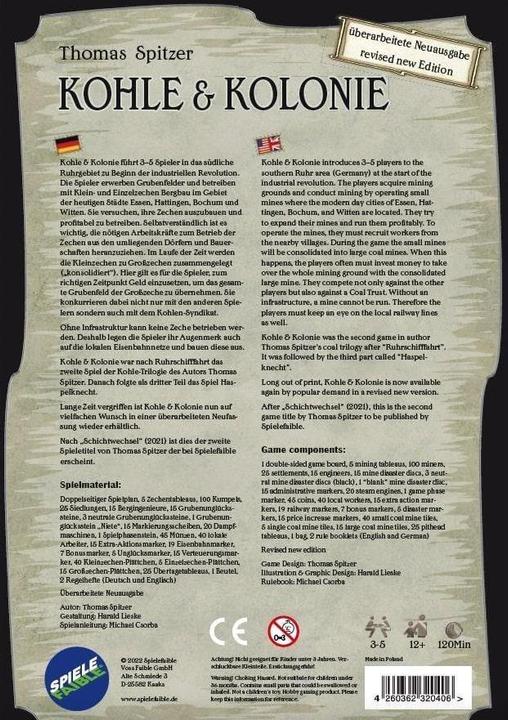 Nährwerte und Zutaten Pegasus Kohle & Kolonie.1533-1418 (Englisch, Deutsch)