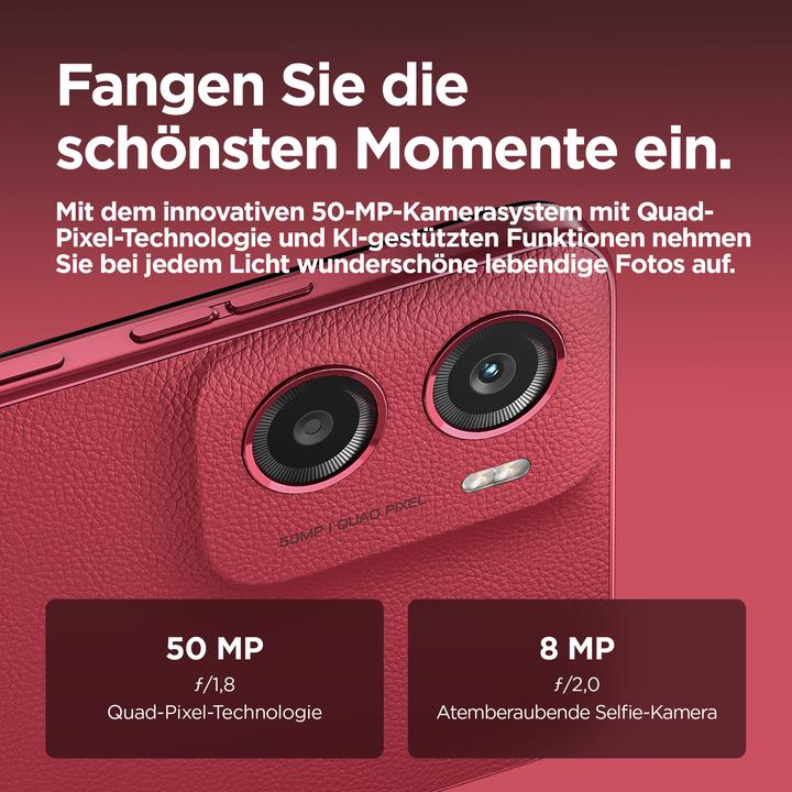 Produktbild Motorola Moto G05 (64 GB, Plum Red, 6.67", Dual SIM, 50 Mpx, 4G)