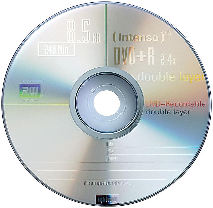 Immagine prodotto Intenso DVD+R doppio strato, 2x 25 fusi (25 x)