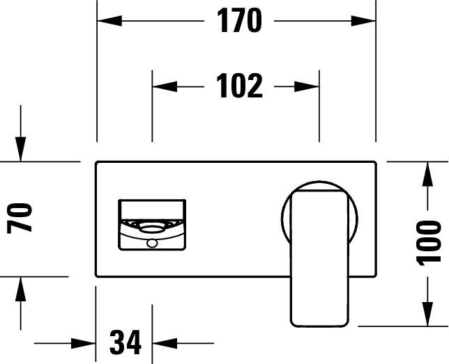 Nutritional values and ingredients Duravit Manhattan single-lever basin mixer, concealed, projection 189 mm, without pop-up waste, MH10