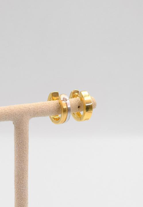 Image du produit Muau Créoles (750, Or jaune 18 K, Or blanc)