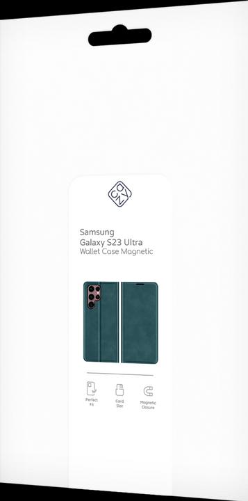 Actual product image Cazy Book Case Compatible with Samsung Galaxy S23 Ultra - Cover Foldable Magnetic Synthetic Leather - (Samsung Galaxy S23 Ultra)