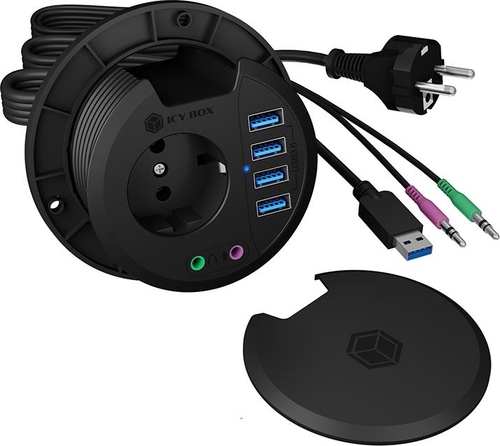 Actual product image Icy Box IB-HUB1430 (USB-A, 4 Ports)