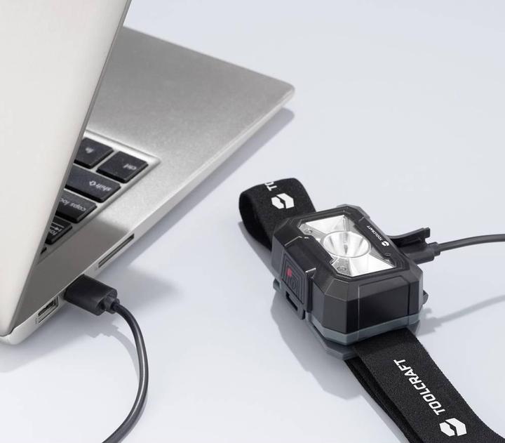 Image du produit Toolcraft TO-9664731 Lampe frontale Batteries Li-Ion 400 lm 30 h TO-9664731 (400 lm)